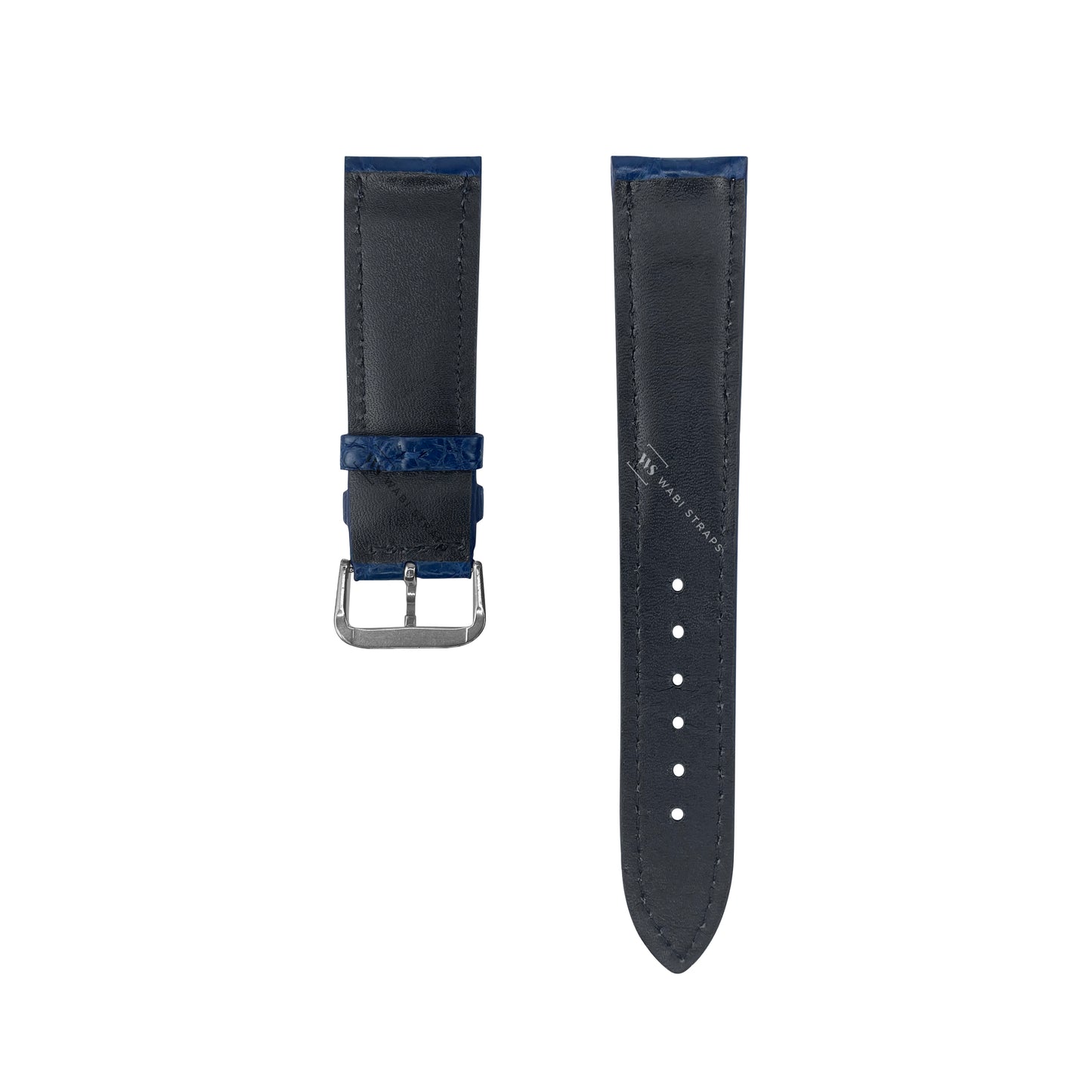 Blue Alligator Exotic Leather Strap