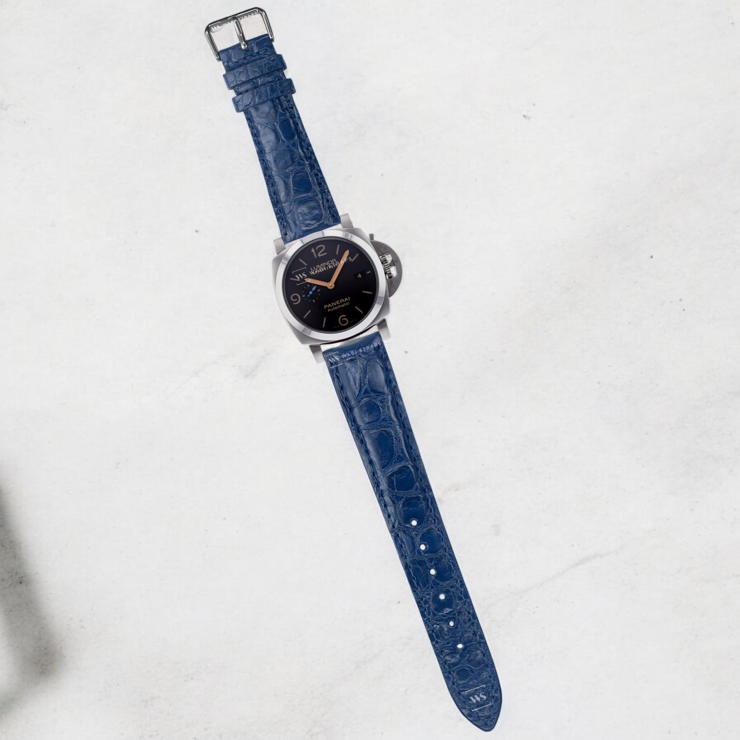 Blue Alligator Exotic Leather Strap