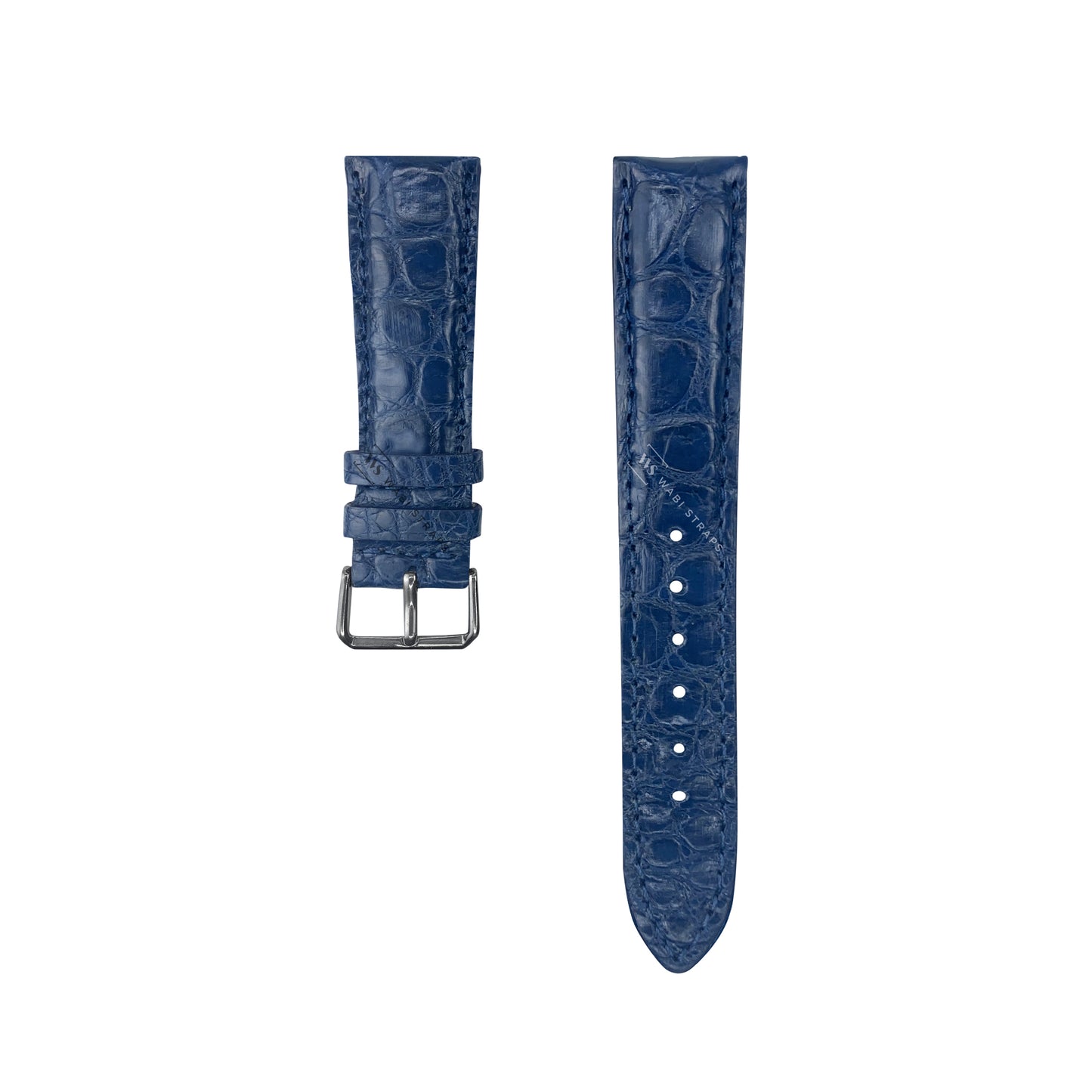 Blue Alligator Exotic Leather Strap