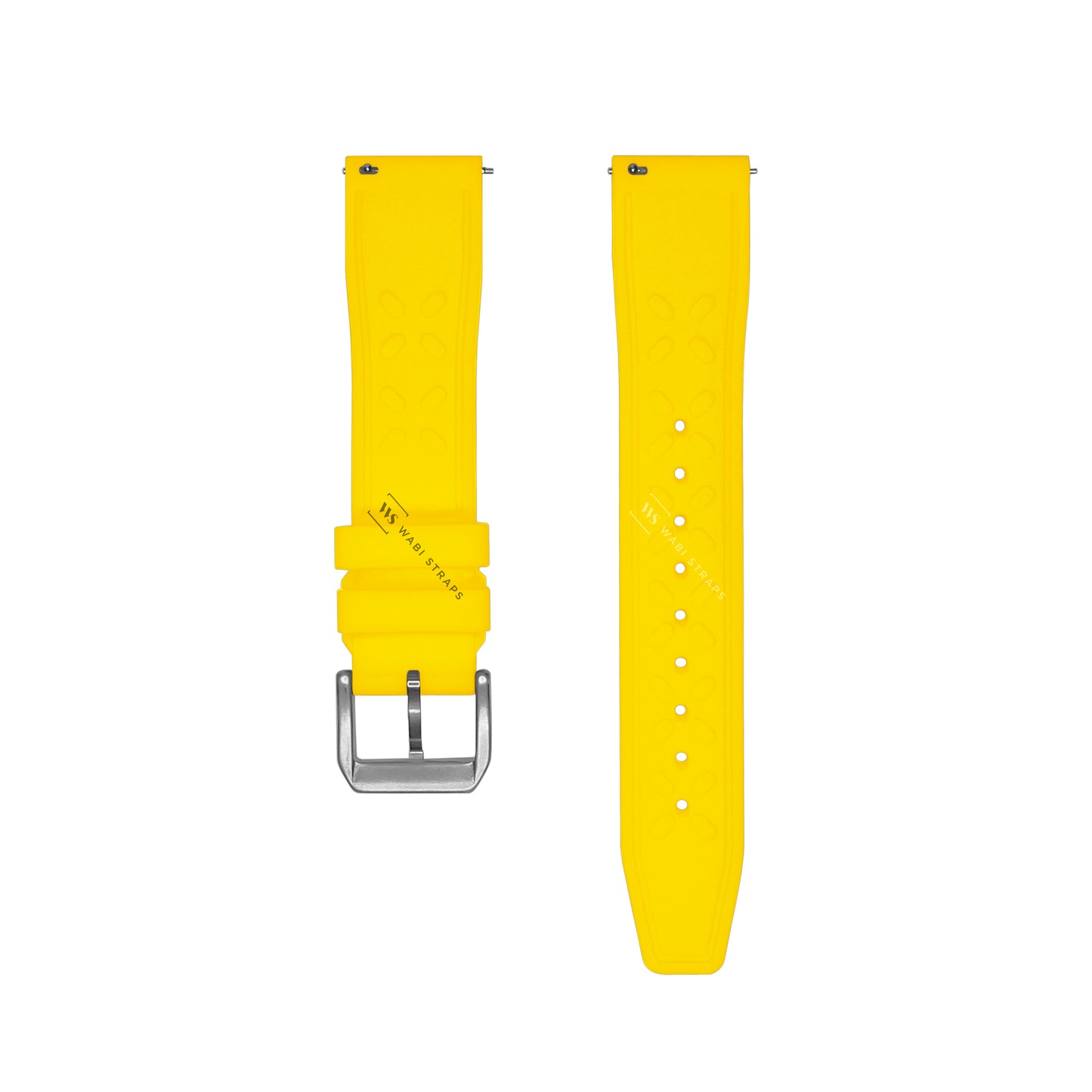 Yellow Aviator Tapered Rubber Strap