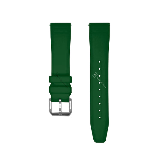 Green Aviator Tapered Rubber Strap