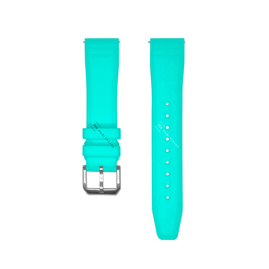 Sky Blue Aviator Tapered Rubber Strap