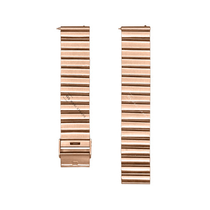 Rose Gold Bandoleer Single Link Metal Bracelet