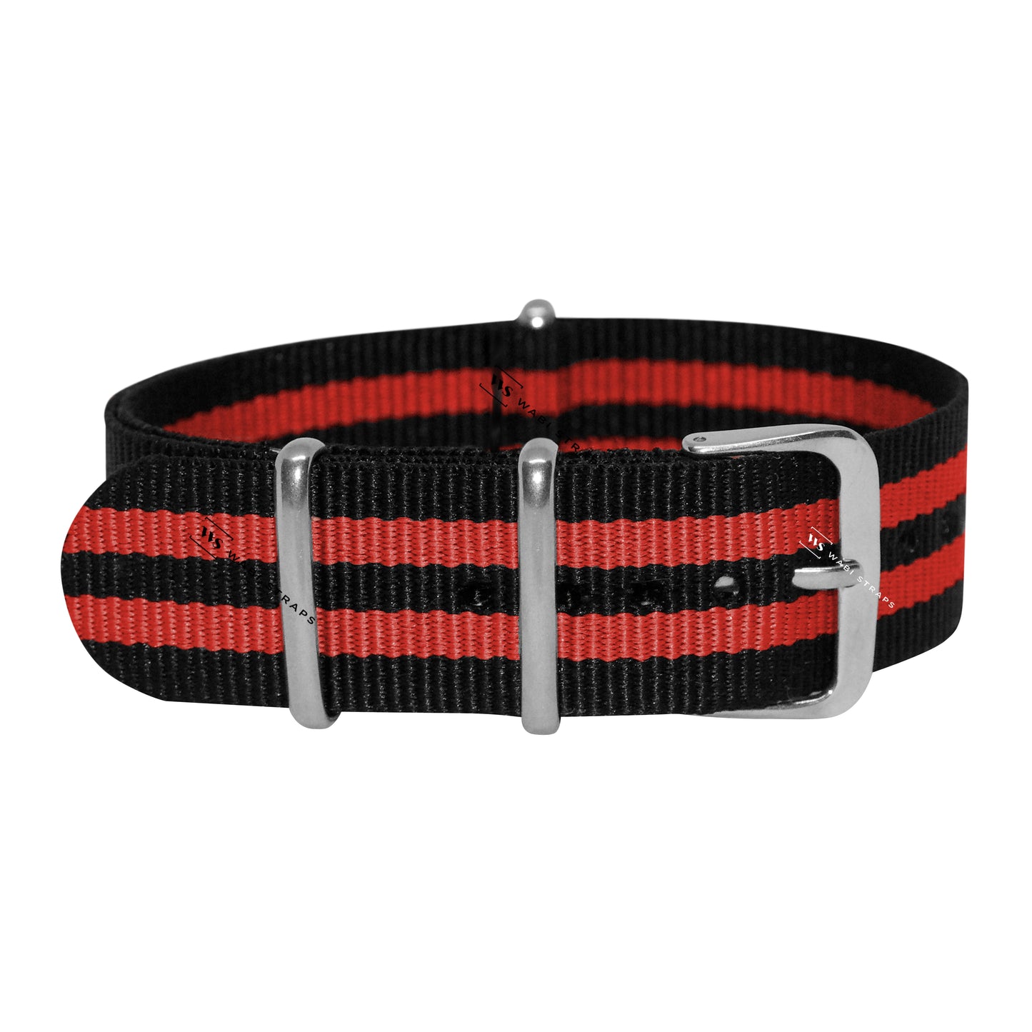 Black & Red Ballistic British Military Watch Strap