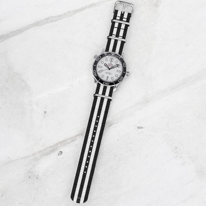 Black & White Ballistic British Military Watch Strap