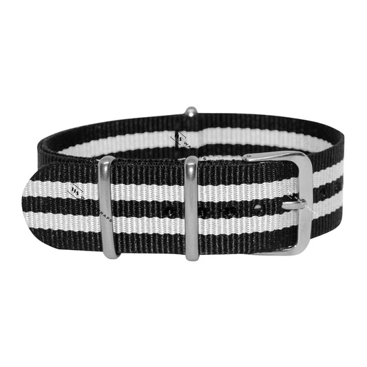 Black & White Ballistic British Military Watch Strap