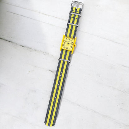 Grey & Yellow Ballistic British Military Watch Strap