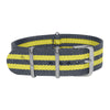 Grey & Yellow Ballistic British Military Watch Strap