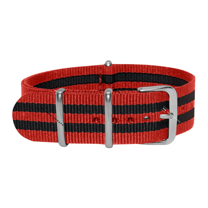 Red & Black Ballistic British Military Watch Strap