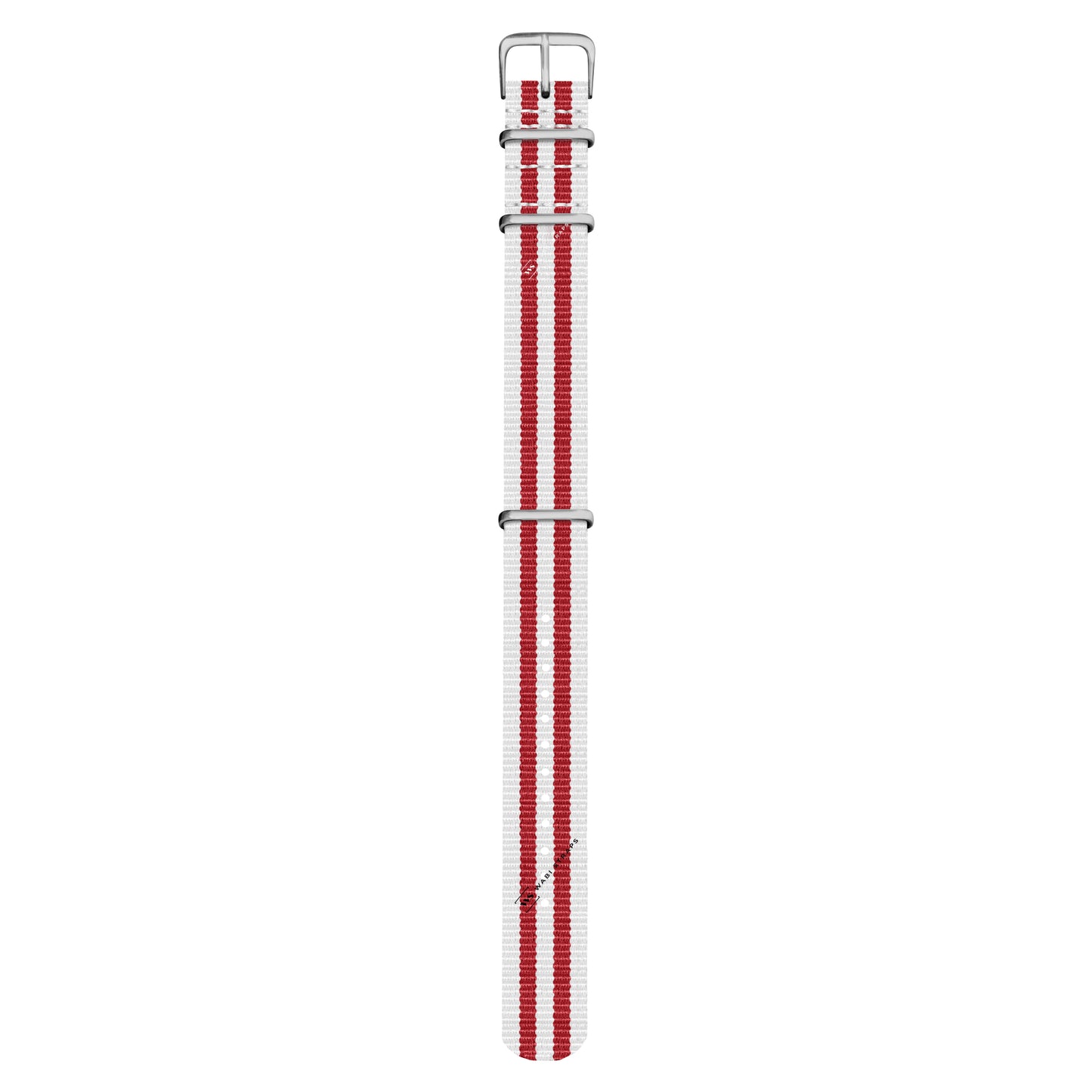 White & Red Ballistic British Military Watch Strap