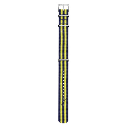 Navy Blue & Yellow Ballistic British Military Watch Strap