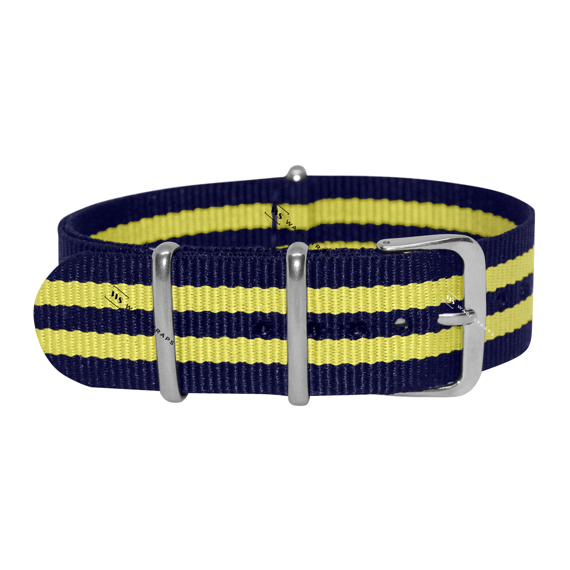 Navy Blue & Yellow Ballistic British Military Watch Strap