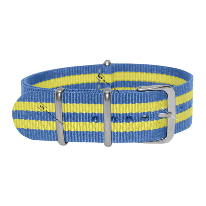 Light Blue & Yellow Ballistic British Military Watch Strap