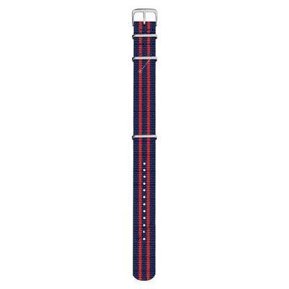 Navy Blue & Red Ballistic British Military Watch Strap