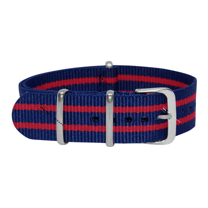 Navy Blue & Red Ballistic British Military Watch Strap