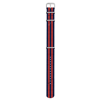 Dark Blue & Red Ballistic British Military Watch Strap