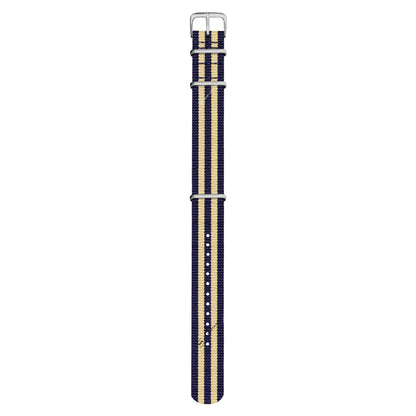 Navy Blue & Beige Ballistic British Military Watch Strap