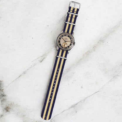 Navy Blue & Beige Ballistic British Military Watch Strap