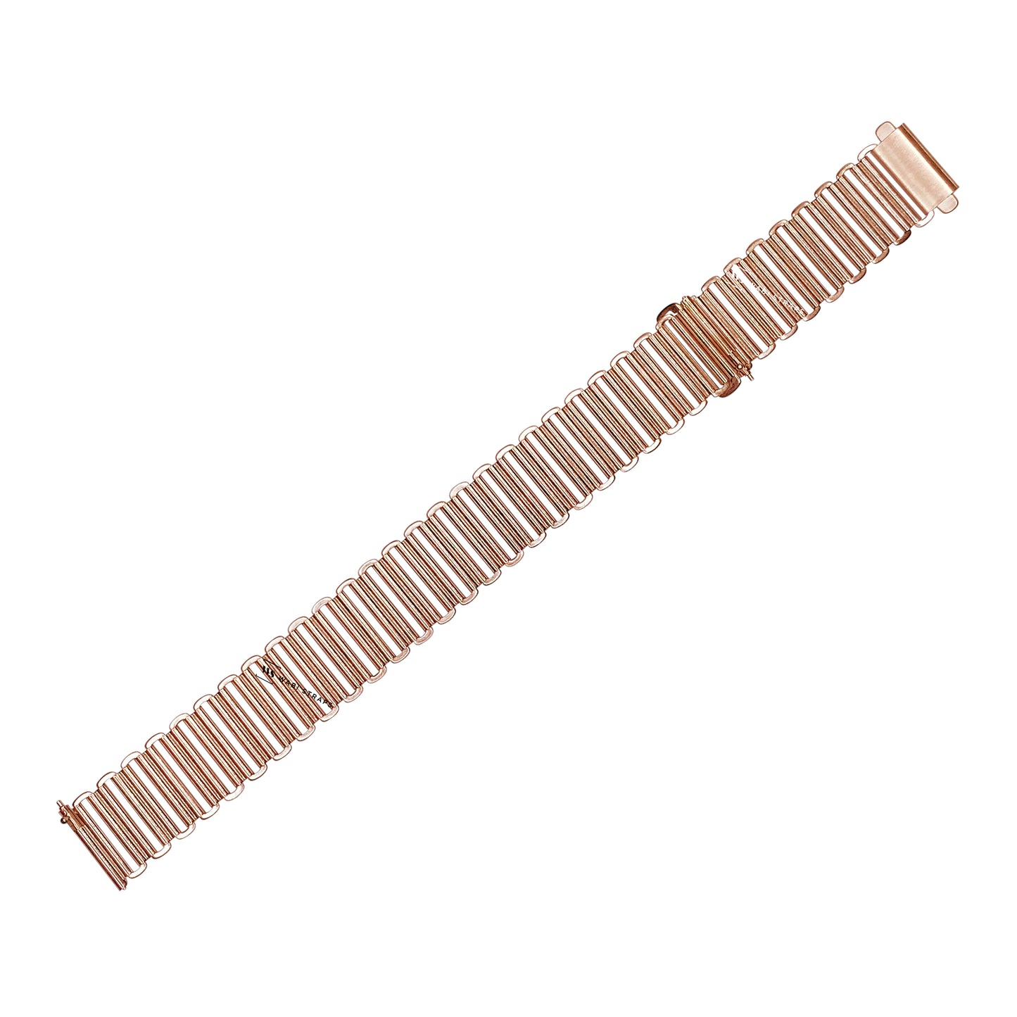 Rose Gold Ladder Bonklip Style Metal Bracelet