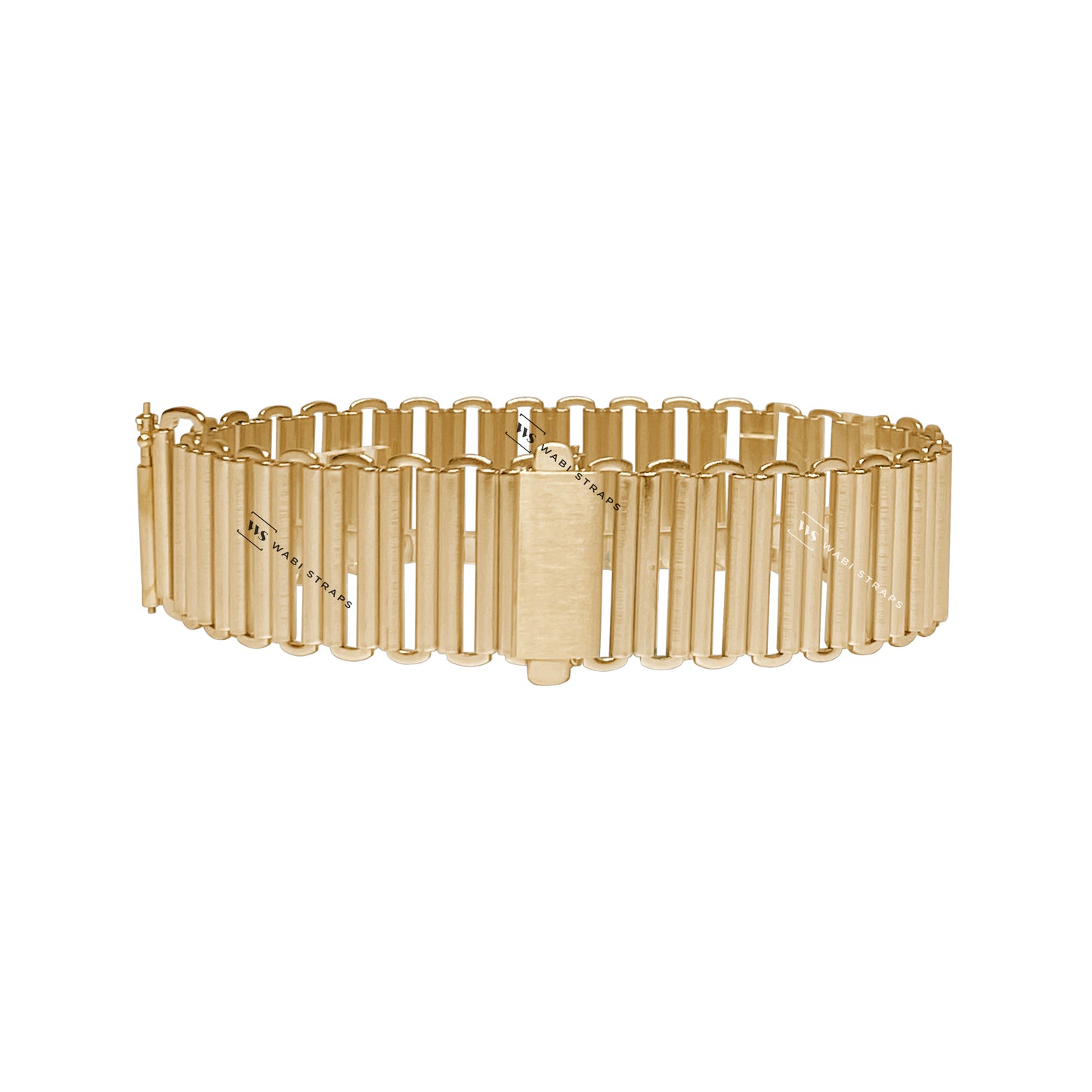 Gold Ladder Bonklip Style Metal Bracelet