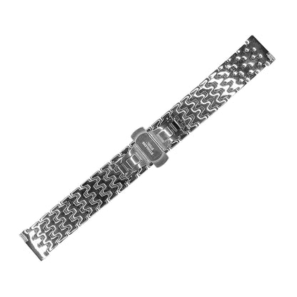 Silver 7-Link Coffin Link Bead Metal Bracelet