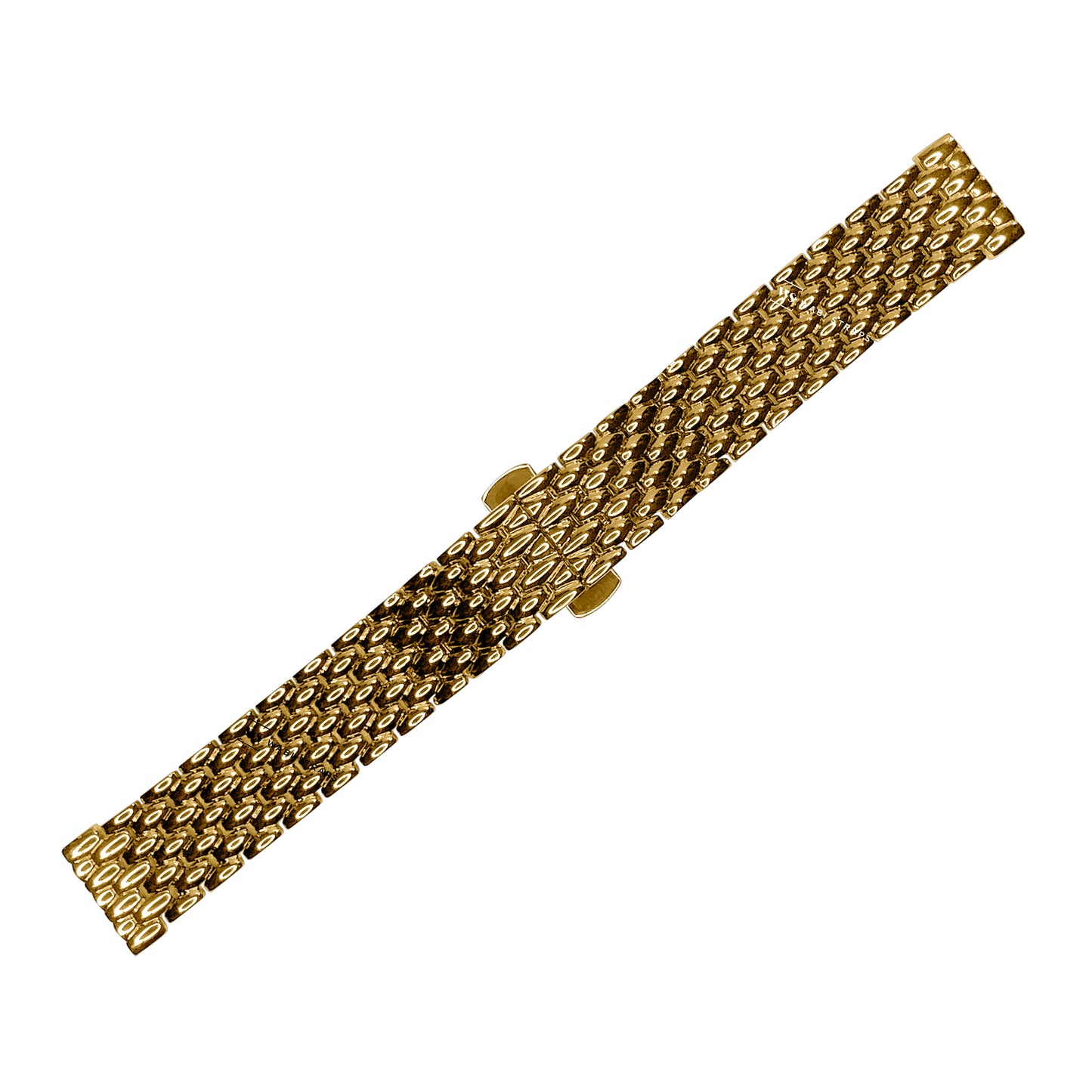 Gold 7-Link Coffin Link Bead Metal Bracelet