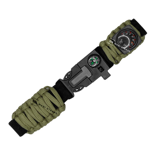 Green Climbing Rope Compass Watch Strap