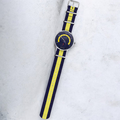 Navy Blue & Yellow Classic British Military Watch Strap