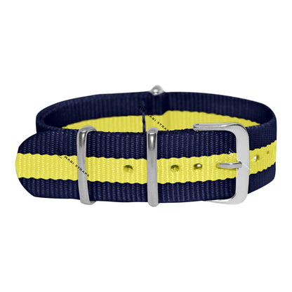 Navy Blue & Yellow Classic British Military Watch Strap