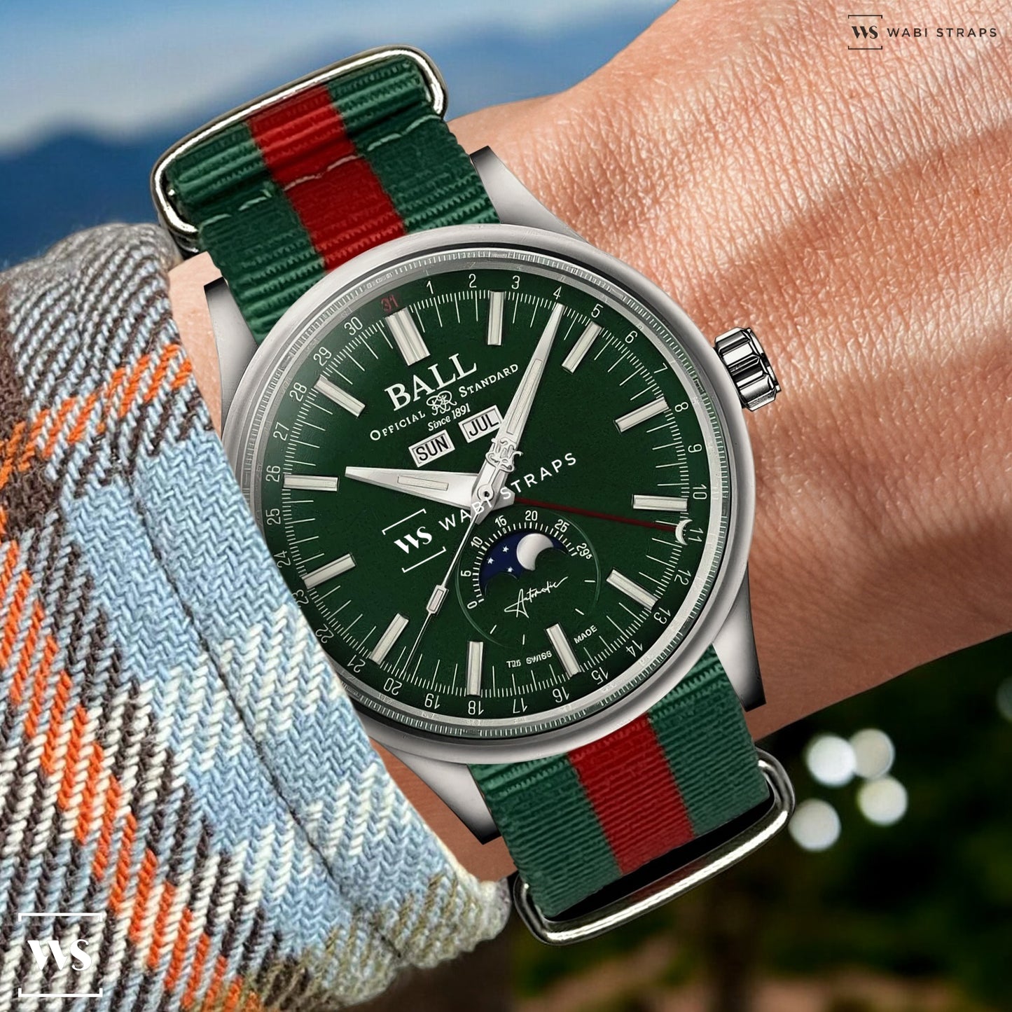 Bangladesh Flag Classic British Military Watch Strap