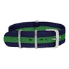 Navy Blue & Green Classic British Military Watch Strap