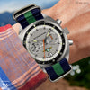 Navy Blue & Green Classic British Military Watch Strap