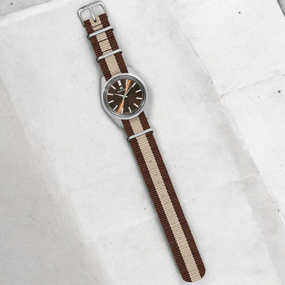 Brown & Beige Classic British Military Watch Strap