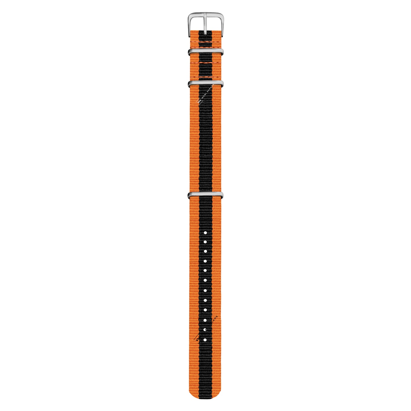 Orange & Black Classic British Military Watch Strap