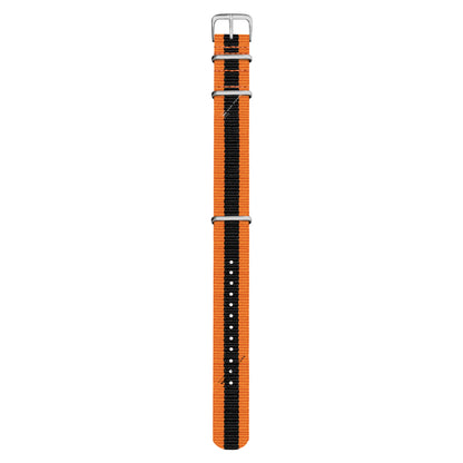 Orange & Black Classic British Military Watch Strap