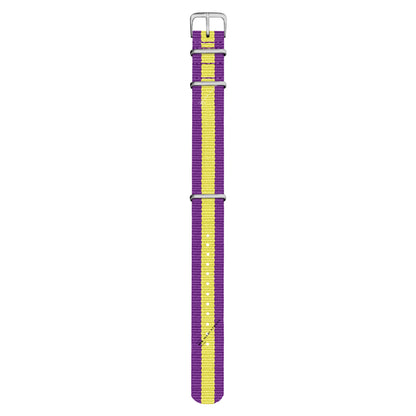 Purple & Yellow Classic British Military Watch Strap