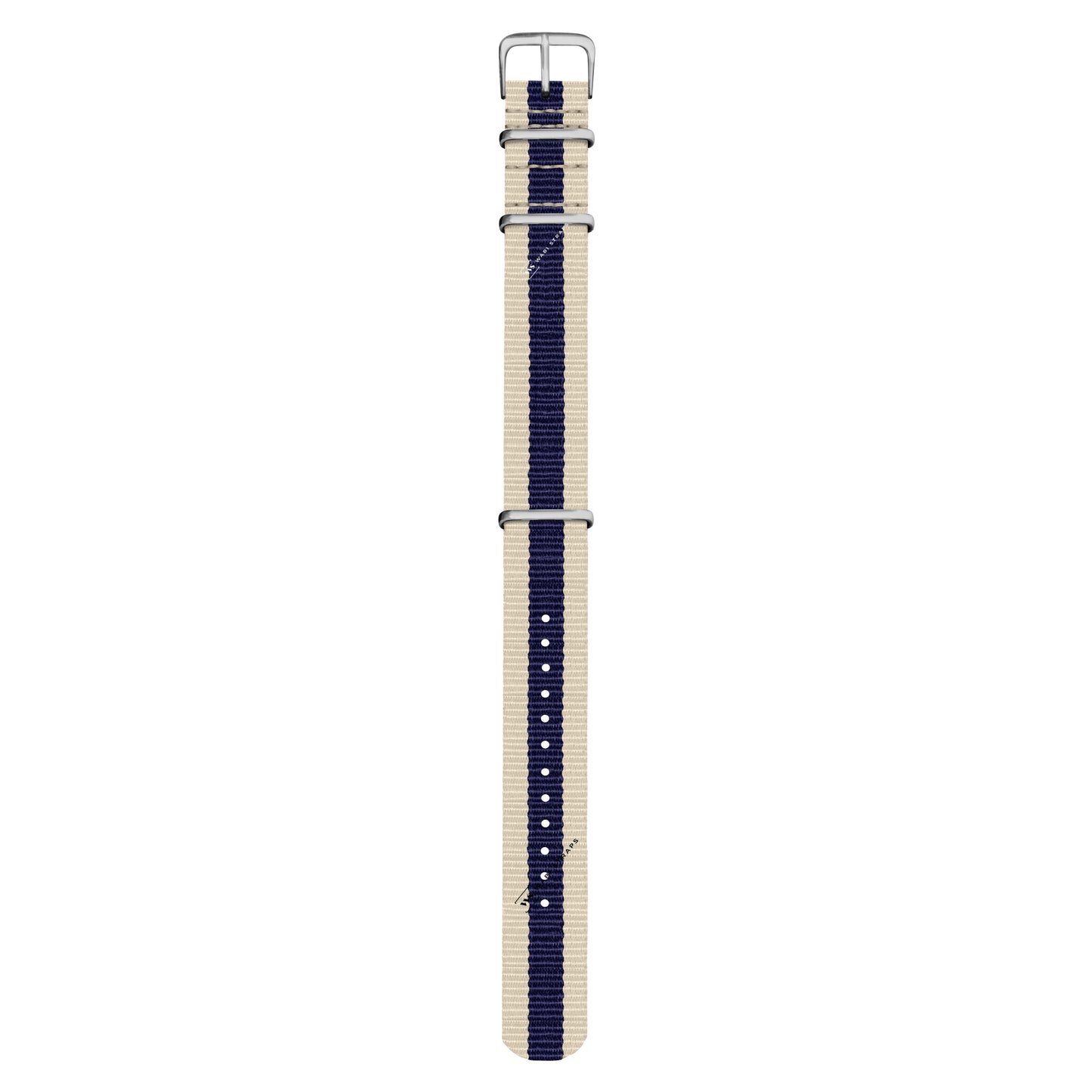 Ivory & Blue Classic British Military Watch Strap