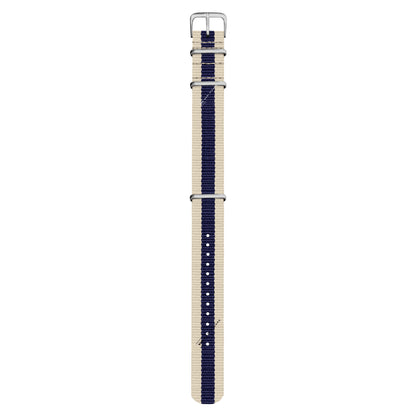 Ivory & Blue Classic British Military Watch Strap