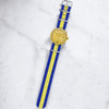 Sweden Flag Classic British Military Watch Strap