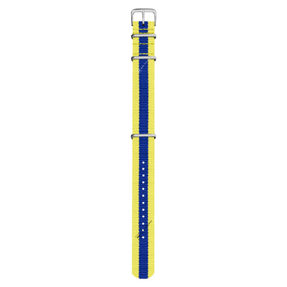 Yellow & Blue Classic British Military Watch Strap