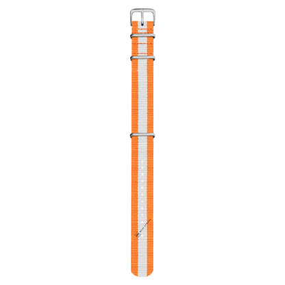 Orange & White Classic British Military Watch Strap