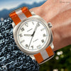 Orange & White Classic British Military Watch Strap