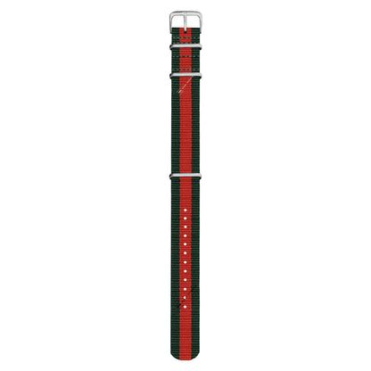 Green & Red Classic British Military Watch Strap