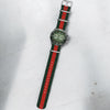 Green & Red Classic British Military Watch Strap