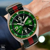 Green & Red Classic British Military Watch Strap