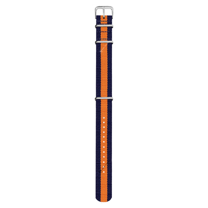 Blue & Orange Classic British Military Watch Strap