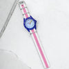 White & Pink Classic British Military Watch Strap