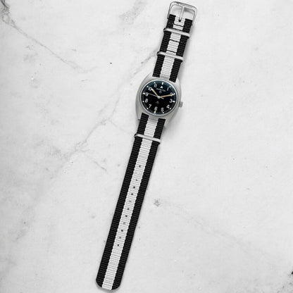 Black & White Classic British Military Watch Strap