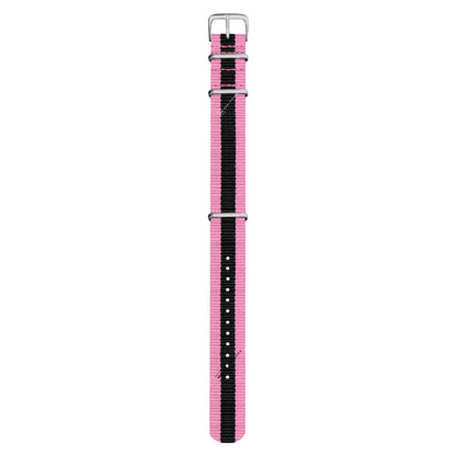 Pink & Black Classic British Military Watch Strap