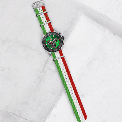 Italy Flag Classic British Military Watch Strap